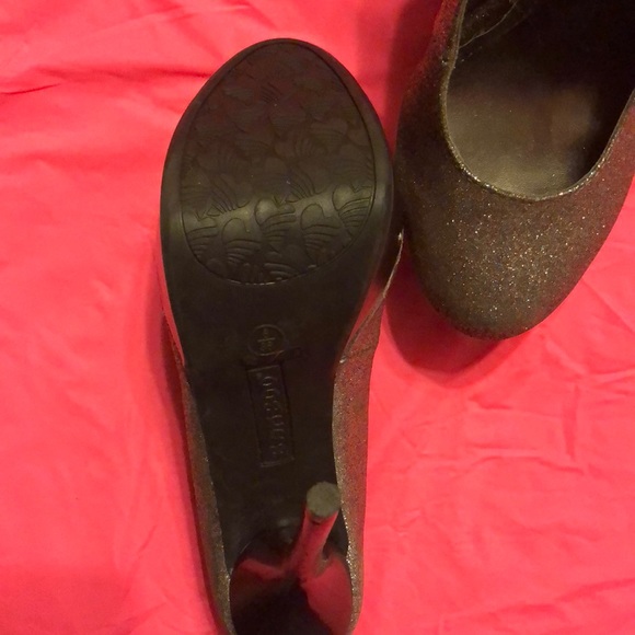 Size 6 Rose Gold Sparkly Platform Heels - Picture 7 of 7